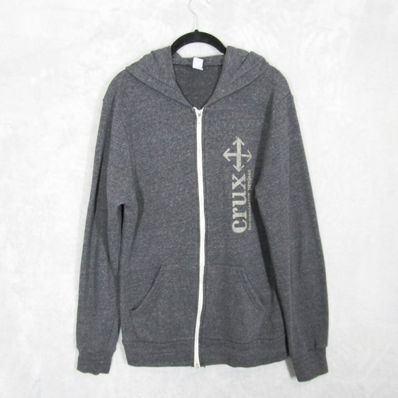 Alternative Earth Crux Fermentation Project Beer Gray Full Zip Hoodie Large - Picture 1 of 9